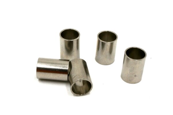 Edelstahl-Hülse, Di:6mm, Da:7mm, Länge:10mm, Wandung:0,5mm, mit Gravur-Option (K/3-A4)