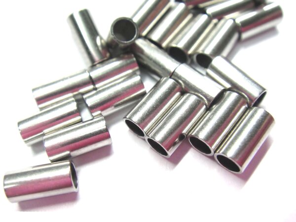 Edelstahl-Hülsen, Di: 2,2mm, Da: 3mm, Länge: 6 und 10mm  (K/2-A4+A5)