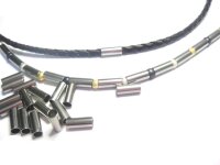 Edelstahl-Hülse, Di: 4mm, Da: 5mm, Länge: 10mm für Pferdehaar (K/2-A7)