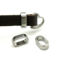 ovale kurze Edelstahl-Hülse, innen: 10x4,8mm,...
