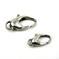eleganter Karabiner  aus Edelstahl -  2 Größen (K/8-A5-6)