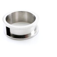 Ring  für Pferdehaar mit Nut  Brücke über die Hälfte des Rings, aus Edelstahl,