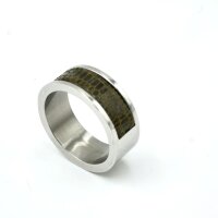 Ring  für Pferdehaar mit Nut  Brücke über die Hälfte des Rings, aus Edelstahl,