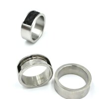 Ring  für Pferdehaar mit Nut  Brücke über die Hälfte des Rings, aus Edelstahl,