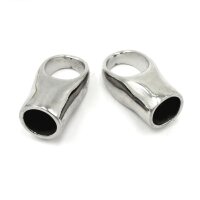 solide Endkappe, 1 Stück  Edelstahl,  innen: 5 oder 6mm  (K/5-B4)