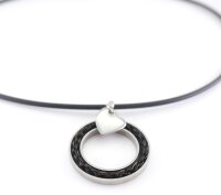 27mm Edelstahl-Anhänger Ring ohne Brücke, Anhänger für Pferdehaar, Holz