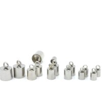 2 Endkappen, Edelstahl ,von 1.2mm - 10mm innen, versch....