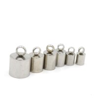 2 Endkappen, Edelstahl ,von 1.2mm - 10mm innen, versch. Größen zur Auswahl  K6/A1-8)
