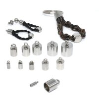 2 Endkappen, Edelstahl ,von 1.2mm - 10mm innen, versch. Größen zur Auswahl  K6/A1-8)