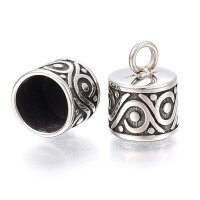 Endkappe, Antik-Look,  innen: 8,3mm Edelstahl,...