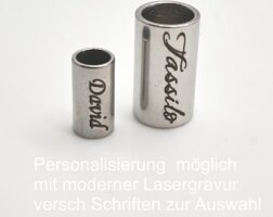 Edelstahl-Hülse, Di:5mm, Da:7mm, Länge:14mm,...