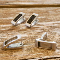 moderner Ohrschmuck,  Clip Creole für Pferdehaar zum Einlegen, Pferdehaarschmuck, Edelstahl