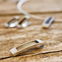 modernes Schmuckset für Pferdehaar zum Einlegen, Pferdehaarschmuck, Edelstahl