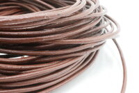 Lederschnur 2mm braun, Material, Lederband, 2 Meter-