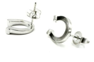 Hufeisen-Ohrstecker aus Edelstahl, zum Einlegen von...