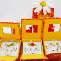 Hufeisen, Schmuckset-Pferdehaarschmuck, Edelstahl zum Einlegen von Pferdehaar