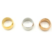 XXL Ring, Hülse Edelstahl - innen: 11mm, in 3 Farben, Gravuroption, (K/7-A6)