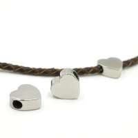 15 mm Herz Perle, innen: 4,7mm, Edelstahl,...