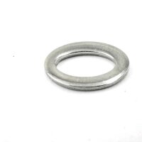 ovale  Scheibe Edelstahl Ring,  15x9x1,3mm (K/7-D5)