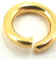 10x Öse, golden, Edelstahl Ring, 4 Variationen 8, 6, 5, 3mm (S1/C)