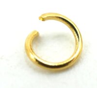 10x Öse, golden, Edelstahl Ring, 4 Variationen 8, 6, 5, 3mm (S1/C)