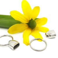 2 Stück ovale Endkappe, Edelstahl, innen: 11,5x6mm...