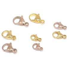 Karabiner Edelstahl gold & rose ,verschiedene...