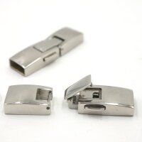 innen 9,5x3,5mm, Schnappverschluß, Edelstahl, für Armbänder (K34/A3)
