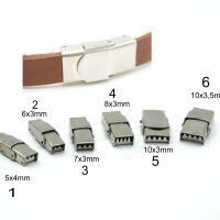 7 Größen Clipverschluß  Edelstahl  ohne...