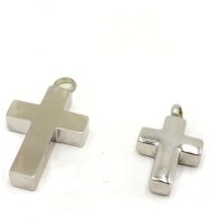 Kreuz Asche-Anhänger mit Gravur, Mini Urne & Andenken-Schmuck (K37/A1)