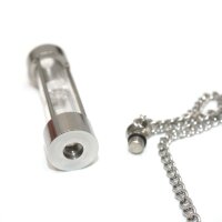 Sanduhr-Anhänger mit Gravur, Mini Urne & Andenken für Asche oder Urlaubssand