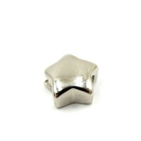 Edelstahl Stern Großlochperle, Modulperle, innen: 3mm (K21/D6)
