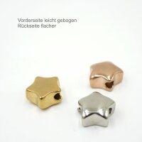 Edelstahl Stern Großlochperle, Modulperle, innen: 3mm (K21/D6)