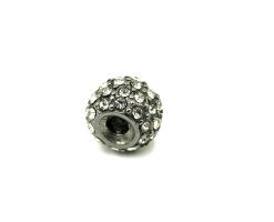Zwischenteil, Perle, 10x8mm, Edelstahl Antik Look mit...