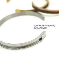 schmaler ES Armreif mit Hinterschneidung, für Pferdehaar in 3 Farben (K14/C6+7+8)