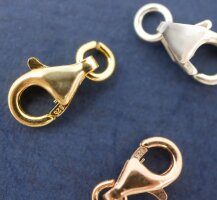 Karabiner 925, 8x6mm, Silber, Golden, Rosé,...