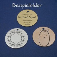 925 Herz Gravurplatte,15mm, natur, vergoldet...