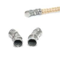 XLgeschlossene  Endkappe Edelstahl für 8mm Kordel, Bolotie, Hutschnur, (K21/B5)