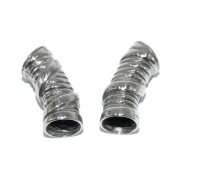 XLgeschlossene  Endkappe Edelstahl für 8mm Kordel, Bolotie, Hutschnur, (K21/B5)