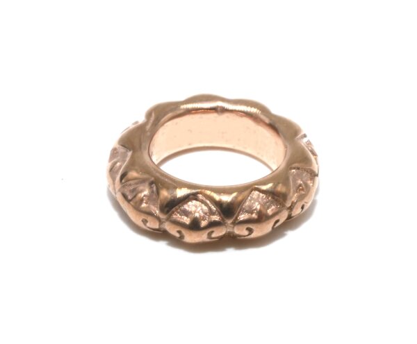 Ring, Rondel, Edelstahl rosegolden, 8,5 x 2,5mm innen 5mm , zwischenring, ( S1/B)