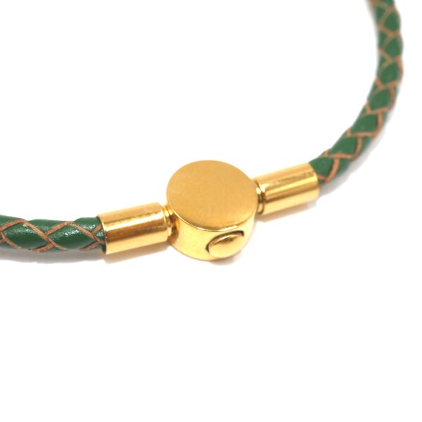 TITAN eleganter Schnappverschluß, Drückverschluss mit Endkappe , Innen: 3mm (K34/5)