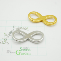 XXL Infinity Schleife 40x18, natur- oder goldfarben,...