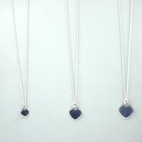 Herz in 3 Größen 925 Silber Herz Gravurplatte, Mit -ohne Kette , natur, Gravurfähig,