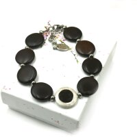 Cabochon  Scheibe Fassung, Anhänger 18mm,  925 Silber, mit  Kreis Ausschnitt  fürTierhaare (10/5)