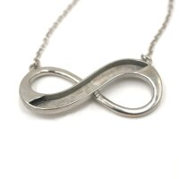 Infinity-Anhänger, horizontal für Pferdehaar mit Kette, 3 Farben, Gravuroption (K/1-A1)