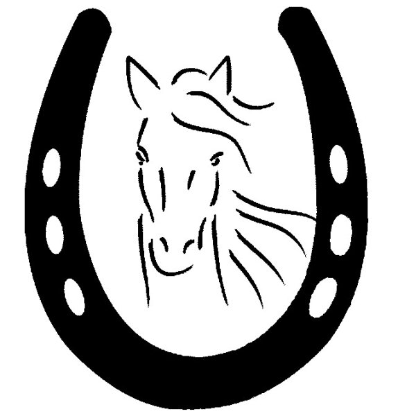 Symbol 15 Hufeisen mit Pferd