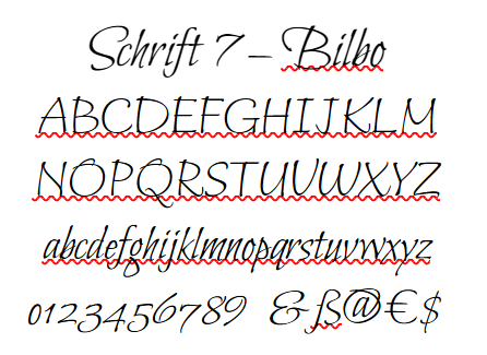 Schrift 7 Bilbo