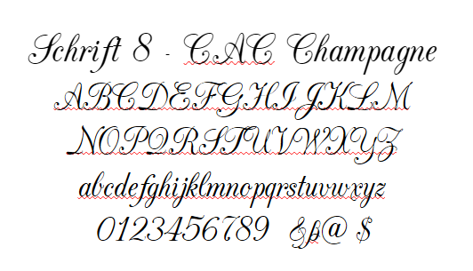Schrift 8 CAC Champagne