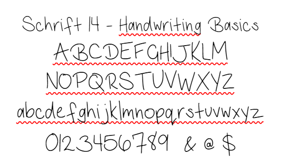Schrift 14 Handwriting Basics